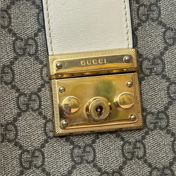 Gucci GG Supreme Padlock Shoulder Bag